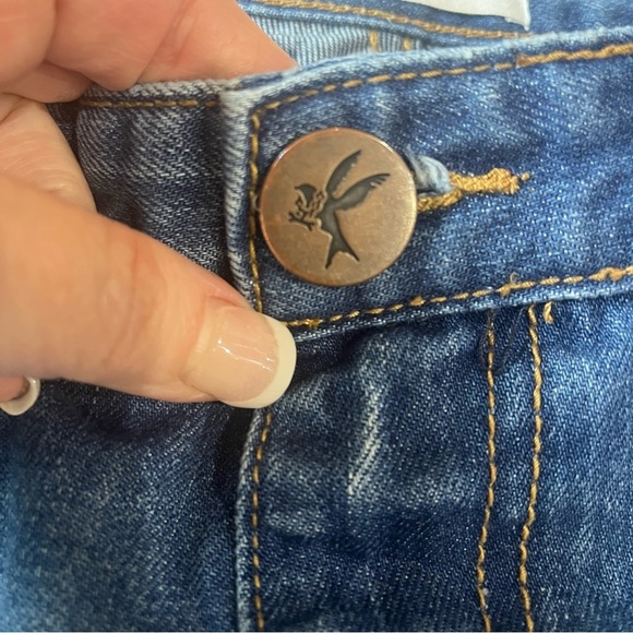 One Teaspoon Jeans Sz 27 Distressed Zip Ankle Low Rise Medium Wash Skinny Denim - Picture 8 of 11